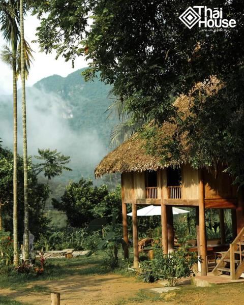 Thai House Pu Luong - Century Old Stilt House with Terrace Views, Reservar Lodge Huyện Bá Thước 