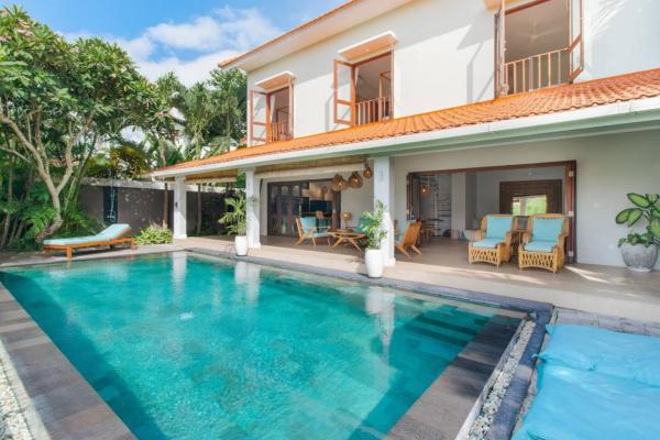 Rice Paddy View, 3 Br, Sleeps 6, Walk to Cafes, Reservar Vila Hotéis em Bali com piscina, Piscina
