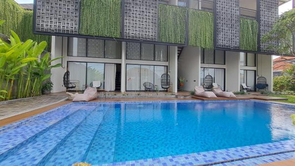 Apartment in Central Canggu, Reservar Apartamento Hotéis em Bali com Piscina, Piscina