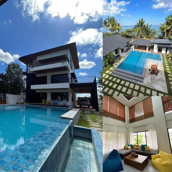 3 Storey Beachfront Villa with Pool by JCV, Reservar  Nasugbu 