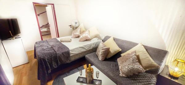 Au 26BIS 2 Appartements MONTREUX 1 Apartment niveau 0 et un autre appartement duplex niveau 1 et 2 15 minutes à pieds du centre de Montreux Lac Léman idéal pour balades en ville Montagne festivals Casino plages ski Fredy Mercury Marché de Noël, Reservar Apartamento Montreux Lavaux