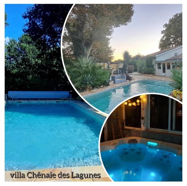 Villa Chênaie des Lagunes Piscine Sauna & Spa, Reservar  Saint-Magne Aquitânia