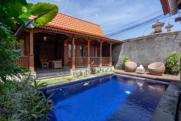 The Lavana Magdalas Joglo Villa Canggu, Reservar Vila Hotéis em Bali com piscina, Piscina