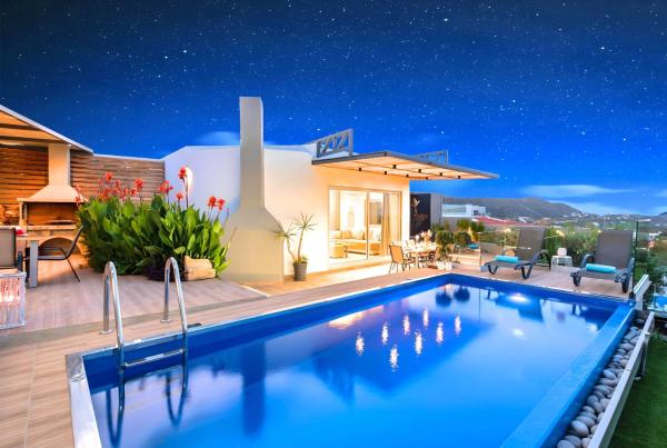 Canes Villa Beheizter Pool, Reservar  Hotéis em Creta com piscina, Piscina