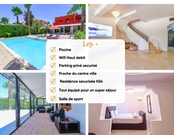 Villa Rêve-Piscine-5ch-Residence privée, Reservar  Hotéis em Marrakech-Tensift-Haouz com piscina, Piscina