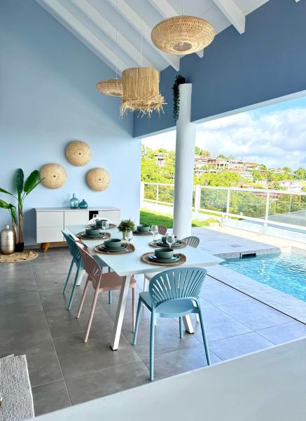 Villa Téloam- Charmante villa avec piscine et vue mer, Reservar  Hotéis em Schoelcher com Piscina, Piscina