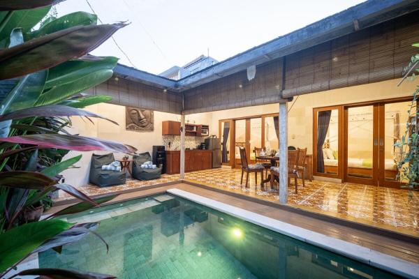 Villa Gema Asri - Boho Chic Oasis in Central Petitenget, Reservar  Hotéis em Bali com piscina, Piscina