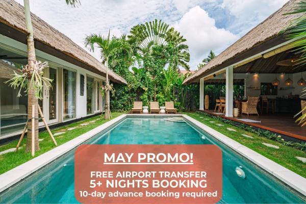 Tropical 4BR Villa in Quiet Babakan Near Berawa, Reservar  Hotéis em Bali com piscina, Piscina