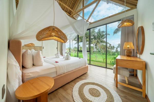 Green Harmony 4 - 1BR Villa in Tranquil Ricefield, Reservar  Hotéis em Bali com piscina, Piscina