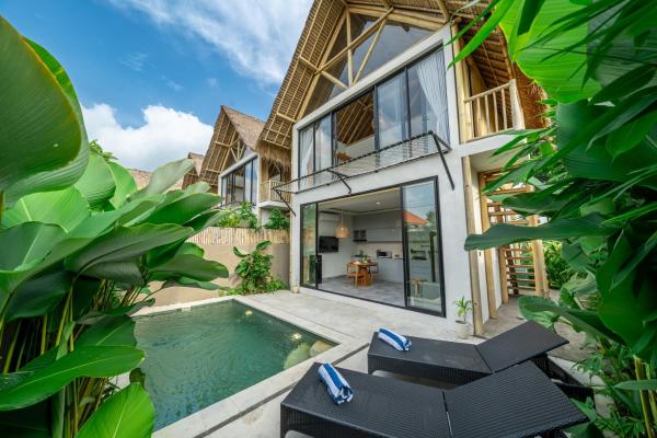Chic Villa with Private Pool - Ricefield Serenity, Reservar  Hotéis em Bali com piscina, Piscina