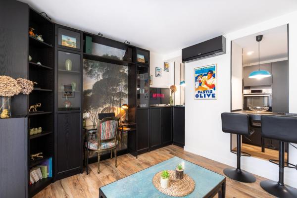 T2 Cosy Centre Ville - Lit Queen size - 1 place de parking offerte, Reservar  Hotéis em Carry-le-Rouet com Estacionamento, Estacionamento
