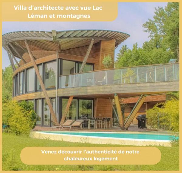 Villa vue Lac Léman et montagne Proche Genève, Reservar  Cranves-Sales Ródano-Alpes