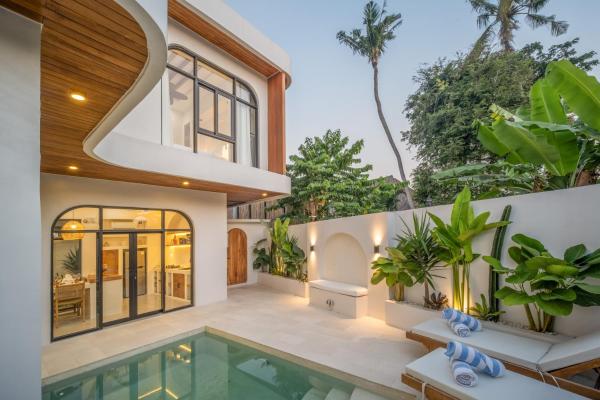 Villa Benjita - Chic Mediterranean Retreat in Pererenan, Reservar  Hotéis em Bali com piscina, Piscina