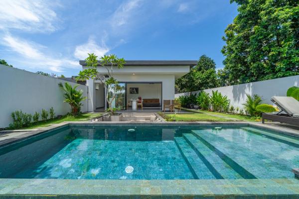 Casa de River Nyanyi - 2BR Villa Private Pool with River and Jungle View, Reservar  Hotéis em Bali com Piscina, Piscina