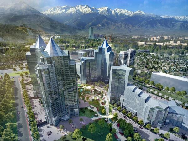 1 комнатная стильная новая в центре города, Reservar  Almaty Cazaquistão