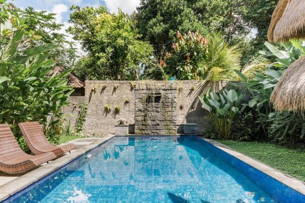 Organic Bamboo Villa near Ubud, Reservar  Hotéis em Bali com piscina, Piscina