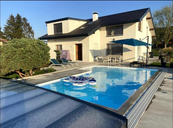 Villa piscine vue Lac 4 chambres, Reservar  Anthy-sur-Leman Leman Lake South